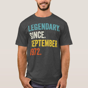 50 Jahre alter Legendär seit September 1972 50. T-Shirt