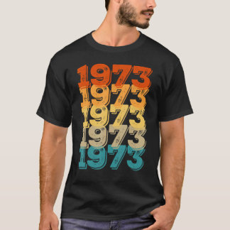 50 Jahre alter Vater Sohn Vintag Geboren 1973 Jahr T-Shirt
