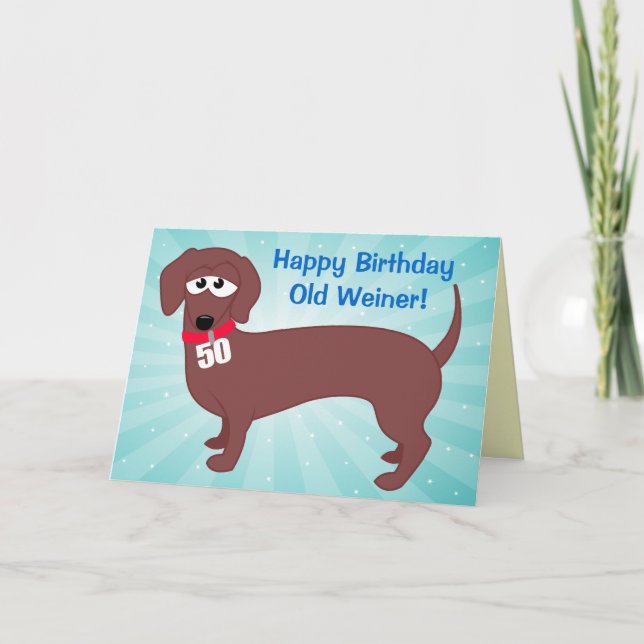 50 Jahre alter Weiner Karte (Vorderseite)