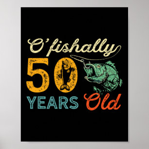 50 Jahre altes Angelgeschenk 50. Geburtstag Cool F Poster