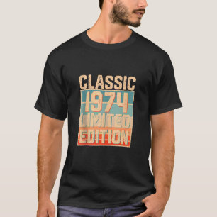 50 Jahre altes Geschenk Classic 1974 Limited Editi T-Shirt