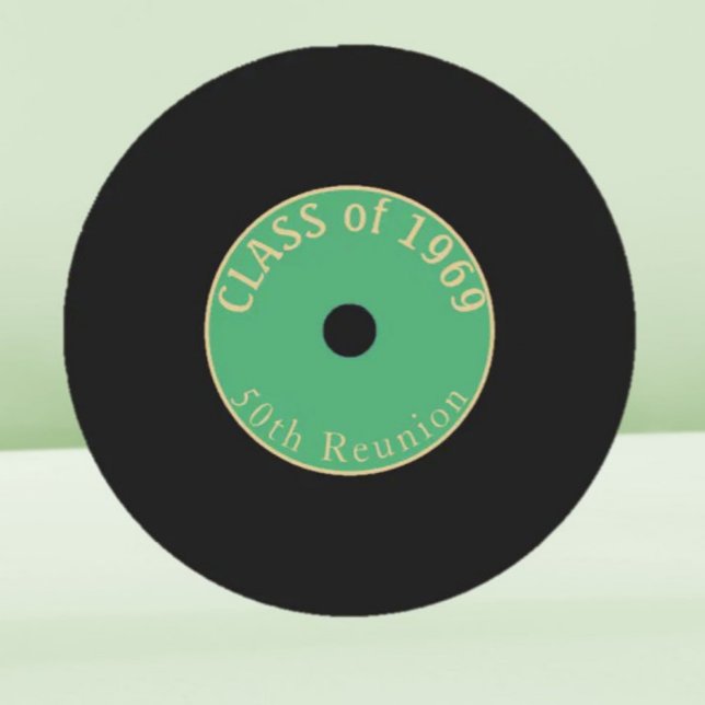 50 Jahre! Anpassbare Class-Wiedersehen-Untersetzer Runder Pappuntersetzer (Von Creator hochgeladen)