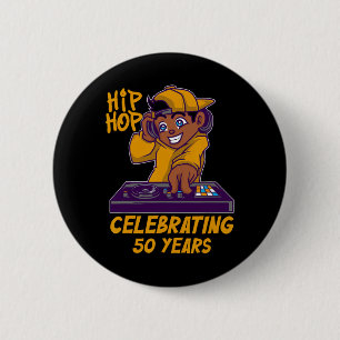 50 Jahre Black History Dj Tanz Rapper Angesagt Button