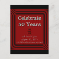 50 Jahre Feier Einladungen zum Foto der alten Zieg