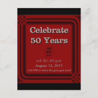 50 Jahre Feier Einladungen zum Foto der alten Zieg