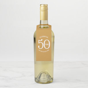 50 Jahre Firmenjubiläum Party Flaschenanhänger