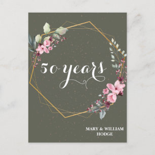 "50 Jahre für immer: Ein Jubiläum, an den man sich Postkarte
