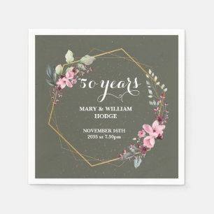 "50 Jahre für immer: Ein Jubiläum, an den man sich Serviette