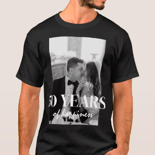 50 Jahre Glück Eleganntes Hochzeitsjubiläum T-Shirt