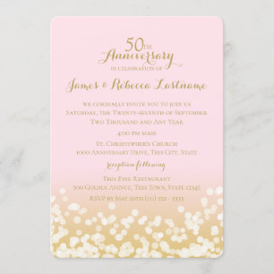 50 Jahre Gold und Rosa Böhk Einladung