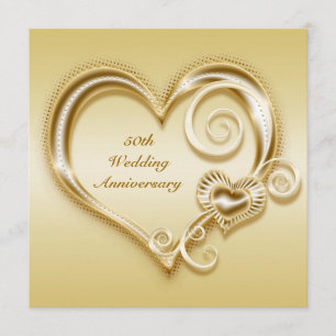 50 Jahre Goldenes Herz Einladung