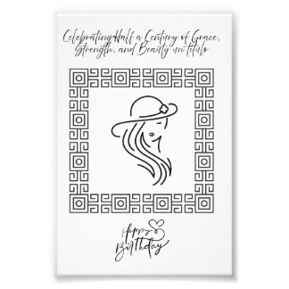 50 Jahre Grace und Schönheit feiern Fotodruck