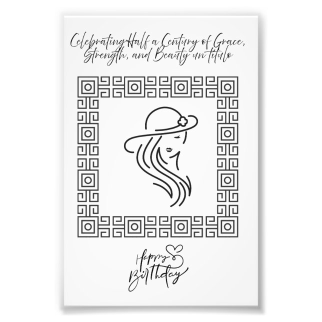 50 Jahre Grace und Schönheit feiern Fotodruck (Vorne)