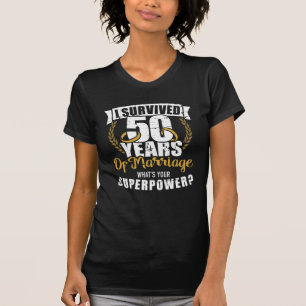 50 Jahre Heirat goldener Hochzeitstag T-Shirt