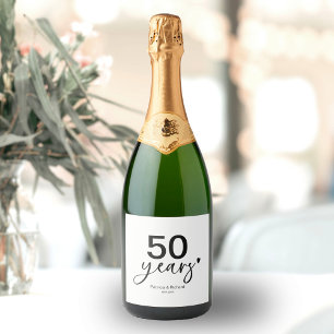 50 Jahre Hochzeitstag Schwarz und Weiß