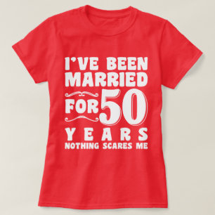 50 Jahre Hochzeitstags-Geschenk zum Geburtstag T-Shirt