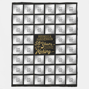 50 Jahre im Geburtstag 44 Foto Fleecedecke
