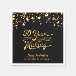 50 JAHRE IN DEN MAKKING 50 JAHRESSTÄTTEN SERVIETTE