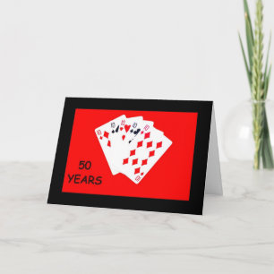 50 Jahre ist eine große Jubiläumskarte Karte