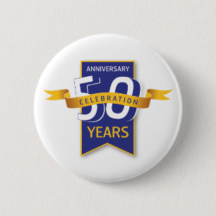50 Jahre Jubiläumsdesign Button