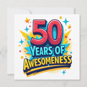 50 Jahre lang von Gott gesegnet, 50. Geburtstagsde Save The Date