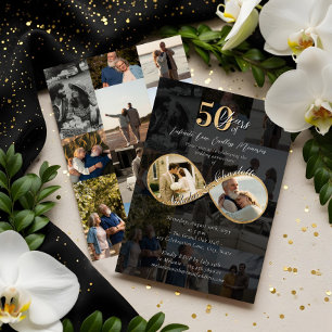 50 Jahre Liebe Infinity-Fotocollage Jubiläum Einladung