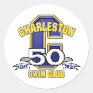 50 Jahre Logo-Aufkleber Runder Aufkleber