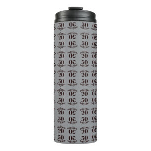 50 Jahre & Prost Elegant auf Thermal Tumbler Thermosbecher
