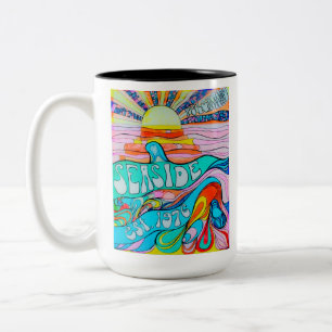 50 Jahre Seaside  Zweifarbige Tasse