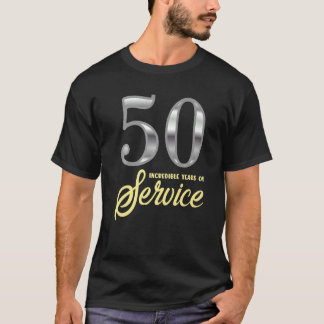 50 Jahre Service 50 Jahre Anfänger T-Shirt