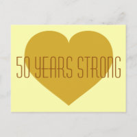 50 Jahre Starkes solides goldenes Herz