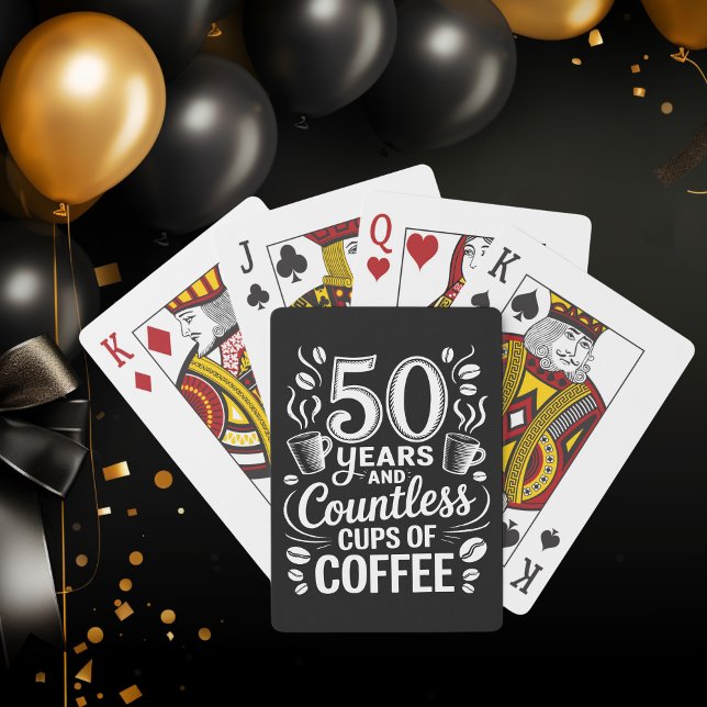 50 Jahre und unzählige Tassen Kaffee  Spielkarten (Von Creator hochgeladen)