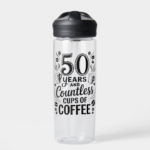 50 Jahre und unzählige Tassen Kaffee Trinkflasche
