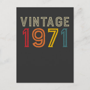 50 Jahre Vintag 1971 Postkarte