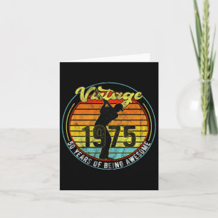 50 Jahre Vintager Golfer 1975 50. Geburtstag Karte