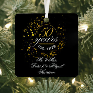 50 Jahre Zusammen Hochzeitsjubiläum Andenken Ornament Aus Metall