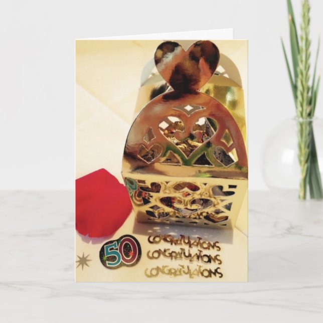 50-Jahres-Jubiläumskarte Karte (Vorderseite)