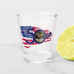 50. Jahrestag Apollo 11 1969 - 2019 Schnapsglas