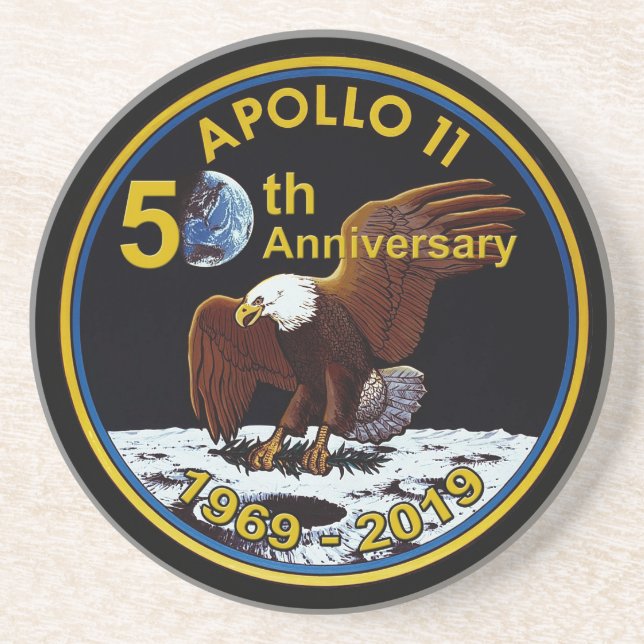 50. Jahrestag Apollo 11 Getränkeuntersetzer (Vorne)