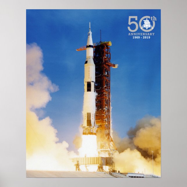 50. Jahrestag Apollo 11 Mondlandung, Saturn V: Poster (Vorne)
