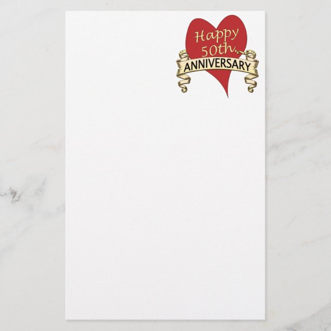 50. Jahrestag Briefpapier (Vorderseite)
