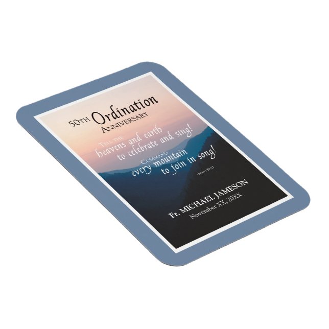50. Jahrestag der Ordination Herzlichen Glückwunsc Magnet (Rechte Seite)