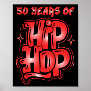 50. Jahrestag des Hüfthops 50 Jahre Angesagten Ang Poster