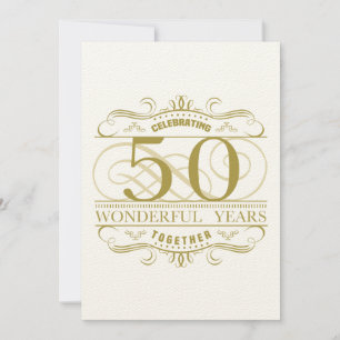 50. Jahrestag feiern Karte