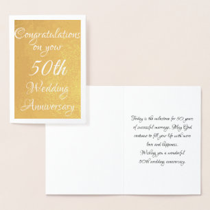 50. Jahrestag Folienkarte