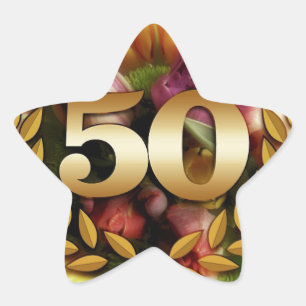 50. Jahrestag Stern-Aufkleber
