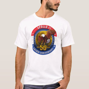 50. Jahrestags-patriotischer Mond Eagle Apollo 11 T-Shirt