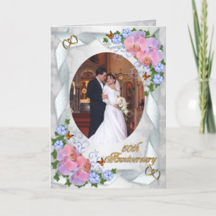 50. Jahrestagseinladung für Foto der Eltern w Einladung