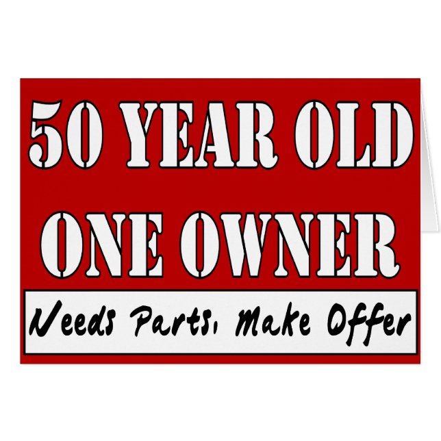 50 Jährige, ein Inhaber - die Bedarfs-Teile, (Vorderseite (Horizontal))