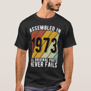 50-jährige Geburtstagskraftwagen Fans Geboren 1973 T-Shirt